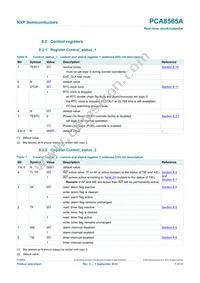 PCA8565AU/5BB/1 Datasheet Page 7