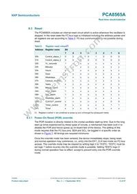 PCA8565AU/5BB/1 Datasheet Page 8
