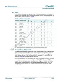 PCA8565BS/1 Datasheet Page 8