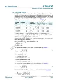 PCA8576CH/Q900 Datasheet Page 9