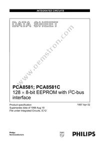 PCA8581T/6 Datasheet Cover