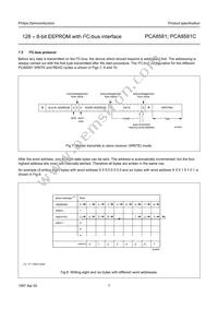 PCA8581T/6 Datasheet Page 7