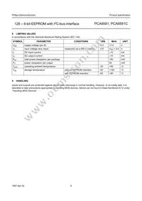 PCA8581T/6 Datasheet Page 9