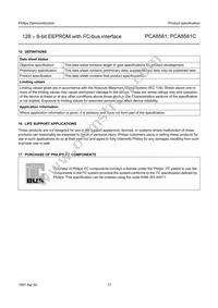 PCA8581T/6 Datasheet Page 17