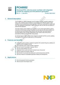 PCA8802CX8/B/1 Datasheet Cover