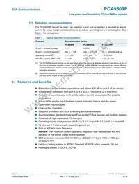 PCA9509PGM Datasheet Page 2