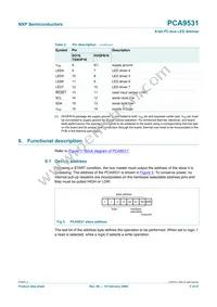 PCA9531PW Datasheet Page 5