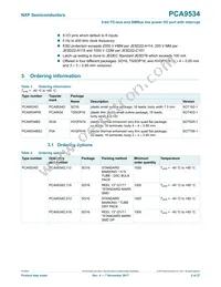 PCA9534D Datasheet Page 2