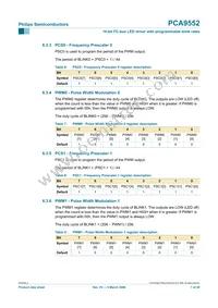 PCA9552D Datasheet Page 7