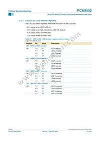 PCA9552D Datasheet Page 8