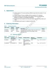 PCA9600DP/S911 Datasheet Page 2