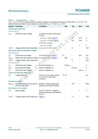 PCA9600DP/S911 Datasheet Page 9