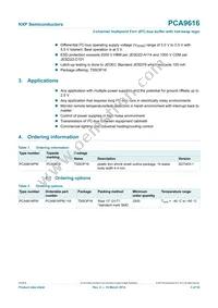 PCA9616PW Datasheet Page 3