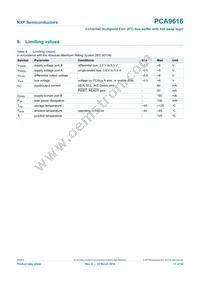 PCA9616PW Datasheet Page 17