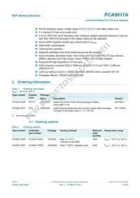 PCA9617ATPZ Datasheet Page 2