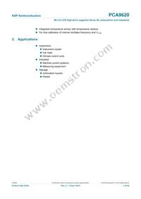 PCA9620U/5GA/Q1 Datasheet Page 2