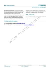 PCA9621PW Datasheet Page 17