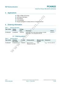 PCA9622BS Datasheet Page 3