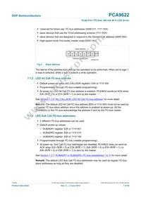 PCA9622BS Datasheet Page 7
