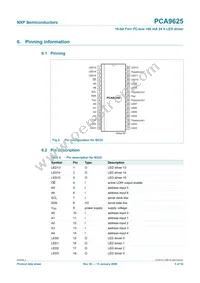 PCA9625D/S911 Datasheet Page 5