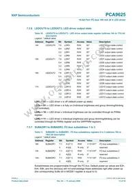 PCA9625D/S911 Datasheet Page 13