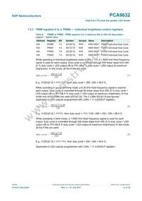 PCA9632TK2 Datasheet Page 12