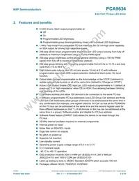 PCA9634PW/S911 Datasheet Page 2