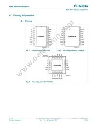 PCA9634PW/S911 Datasheet Page 5