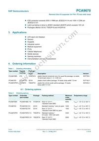 PCA9670D Datasheet Page 2