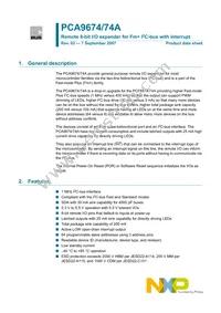 PCA9674N Datasheet Cover