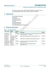 PCA9674N Datasheet Page 2