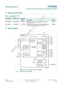PCA9698DGG/S911 Datasheet Page 3