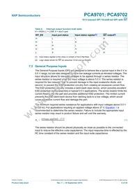 PCA9702PW Datasheet Page 8