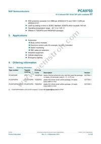 PCA9703PW Datasheet Page 2