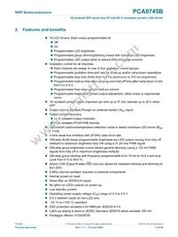 PCA9745BTW/Q900J Datasheet Page 2