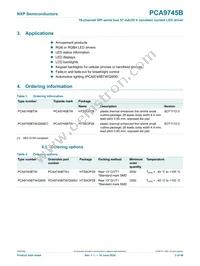 PCA9745BTW/Q900J Datasheet Page 3