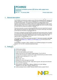 PCA9922PW Datasheet Cover