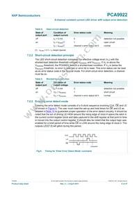 PCA9922PW Datasheet Page 8