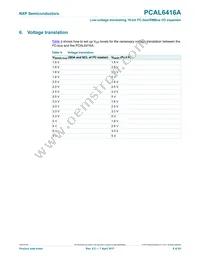 PCAL6416AEX1Z Datasheet Page 8