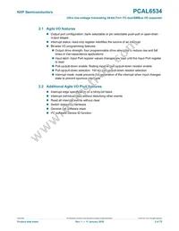 PCAL6534EVJ Datasheet Page 3