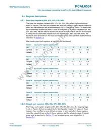 PCAL6534EVJ Datasheet Page 15