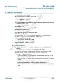 PCAL9535APW Datasheet Page 2