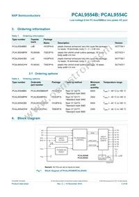 PCAL9554CBS Datasheet Page 3