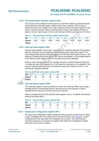 PCAL9554CBS Datasheet Page 9