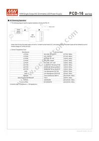 PCD-16-1050B Datasheet Page 4