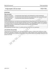 PCF1175CT/F2 Datasheet Page 16