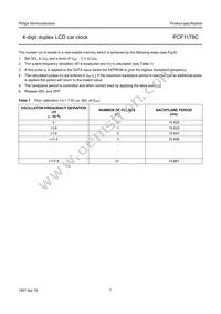 PCF1178CT Datasheet Page 7