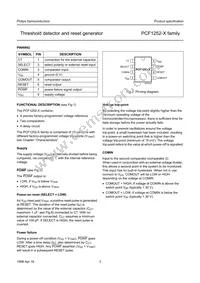 PCF1252-6T/F4 Datasheet Page 3