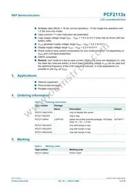 PCF2113AU/10/F4 Datasheet Page 2