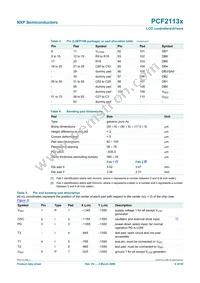 PCF2113AU/10/F4 Datasheet Page 6